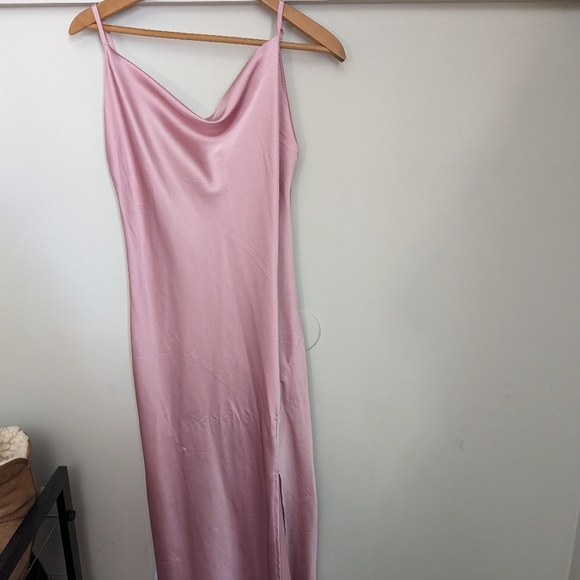 Pink paper hearts slip dress size small - Picture 3 of 3